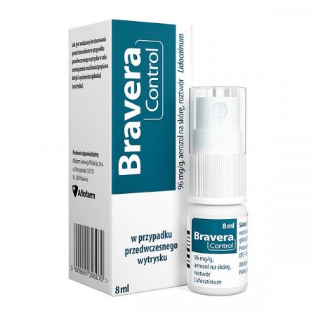 Bravera Control, 96 mg/g, aerozol na skórę opóźniający wytrysk