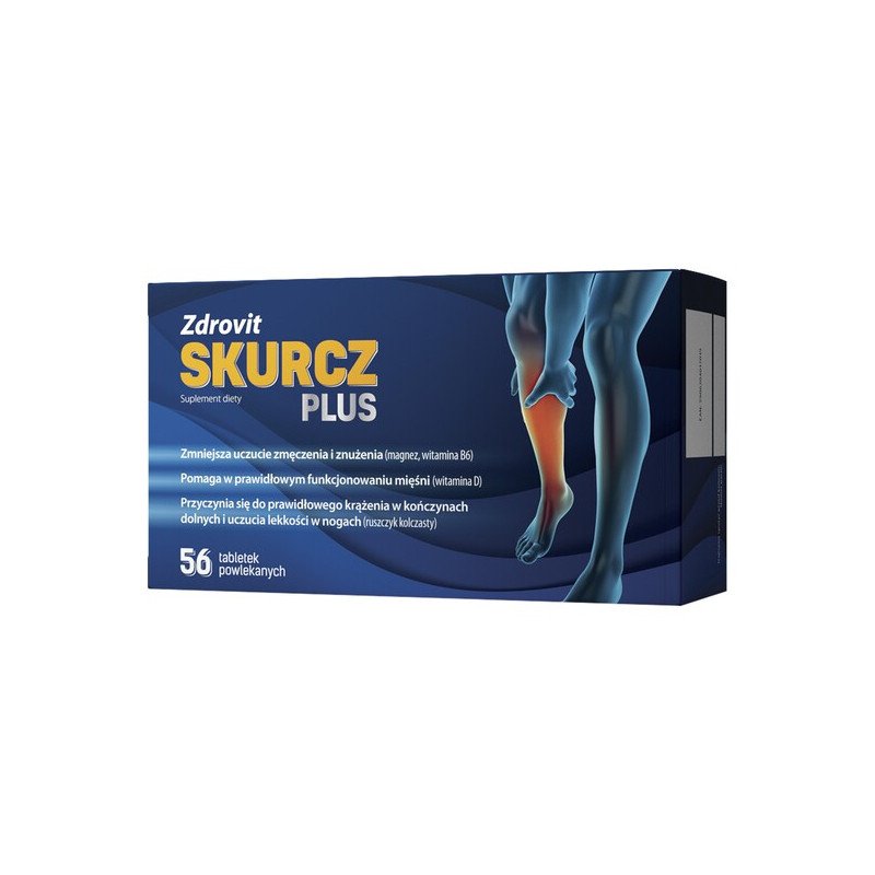 Zdrovit Skurcz Plus (magnez na skurcze) 56 tabletek powlekanych