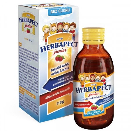 Herbapect Junior, syrop bez cukru, 110 g (data ważności