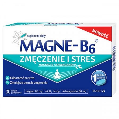 Magne B6 Zmęczenie i Stres, 30 tabletek