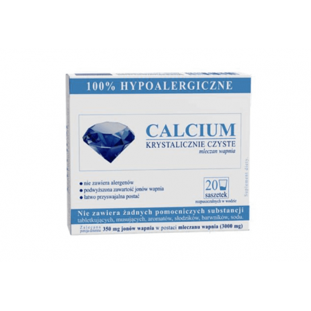Calcium Krystalicznie Czyste 100% hypoalergiczne, wapno