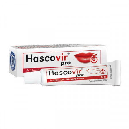 Hascovir pro, 50 mg/g, krem 5 g