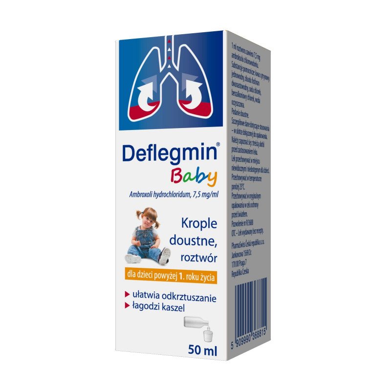 Deflegmin Baby 7,5 mg/m, krople doustne, 50ml