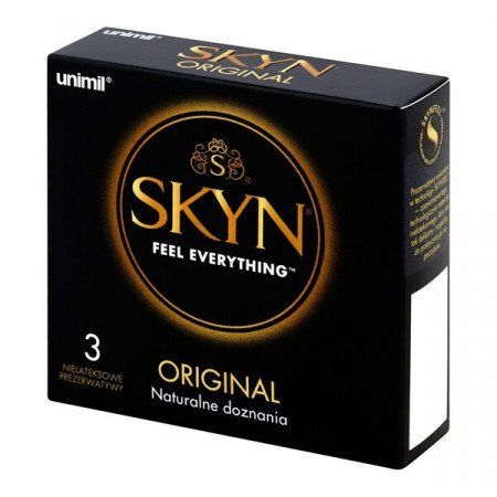 Unimil Skyn Original, nielateksowe prezerwatywy, 3 szt.
