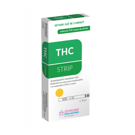 Domowe Laboratorium THC STRIP Test do wykrywania narkotyków w