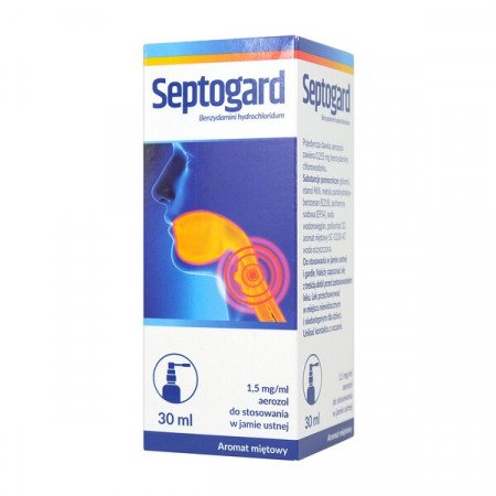 Septogard, 1,5 mg/ml, aerozol do stosowania w jamie ustnej, 30