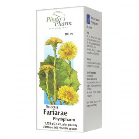 Succus Farfarae (Sok z podbiału), płyn doustny, 100 ml