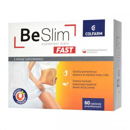 Be Slim Fast odchudzanie, tabletki, 60 szt.