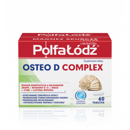 Osteo D Complex, wapno 60 tabletek Polfa Łódź