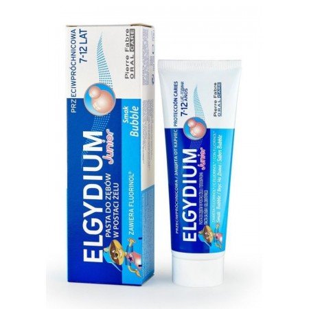 Elgydium Junior Bubble pasta do zębów dla dzieci 7-12 lat, 50 ml