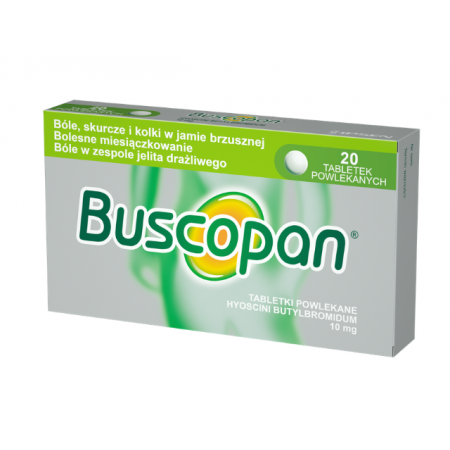 Buscopan 10 mg, 20 drażetek