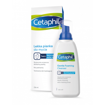 CETAPHIL Lekka pianka do mycia 236ml (data ważności 06-2023)