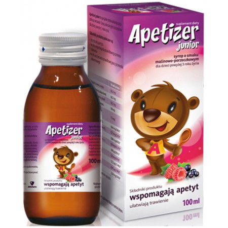 Apetizer Junior, syrop o smaku malinowo-porzeczkowym, 100 ml