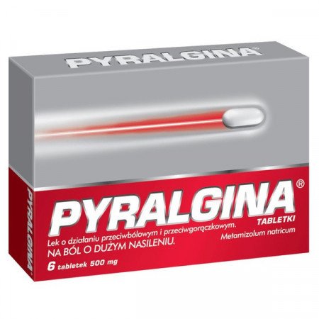 Pyralginum 500 ml 6 tabletek (data ważności 03.2023r.)