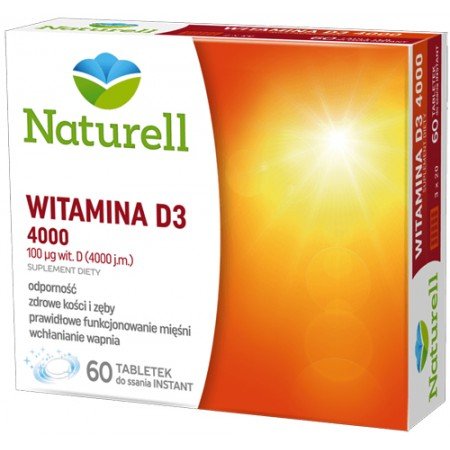 Witamina D3 4000 Naturell - 60 tabletek do ssania