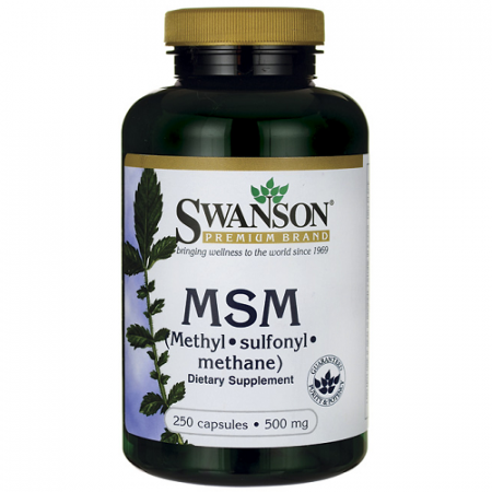 Swanson MSM, 500 mg, kapsułki, 250 szt.