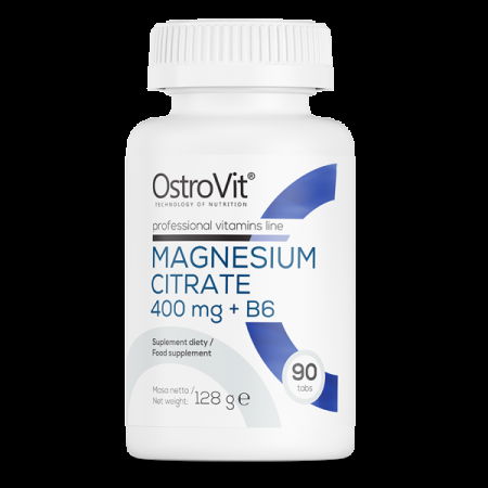 OstroVit Cytrynian Magnezu 400 mg + B6 90 tabletek