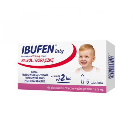 Ibufen Baby 125 mg 5 x czop.