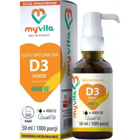 Witamina D3 4000 Forte krople 50ml MYVITA