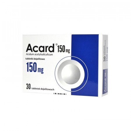 Acard 0,15g - lek przeciwzakrzepowy, 30 tabletek
