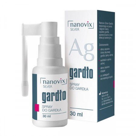 Nanovix Silver Gardło, Spray do gardła, 30 ml