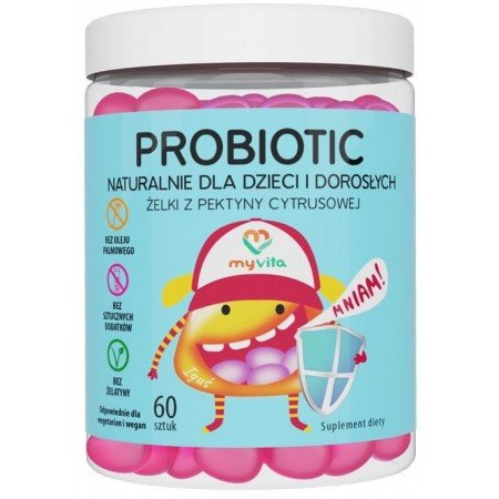 Żelki naturalne Probiotic 60szt MyVita