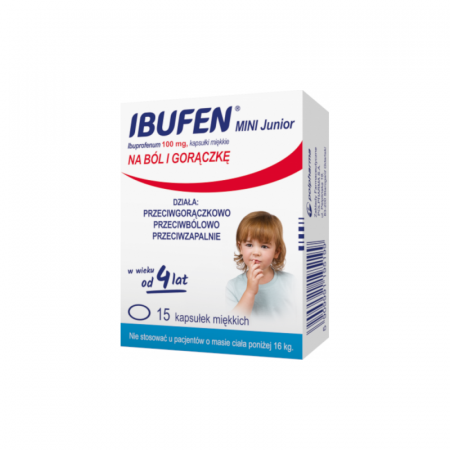 Ibufen mini Junior 100 mg x 15 kaps.