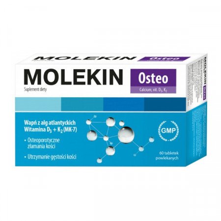 Molekin Osteo, wapno 60 tabletek powlekanych