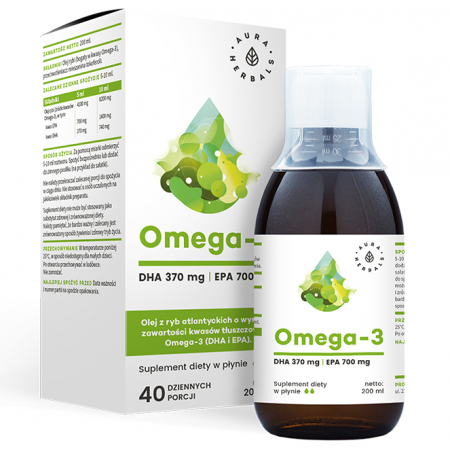 Aura Herbals Omega 3 płyn - 200 ml