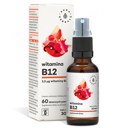 Aura Herbals Witamina B12 aerozol do stosowania w jamie ustnej