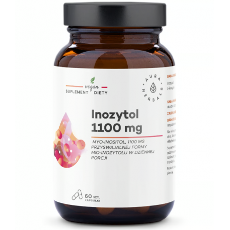 Aura Hebals Inozytol 1100 mg Myo-Inositol kapsułki - 60 kaps.