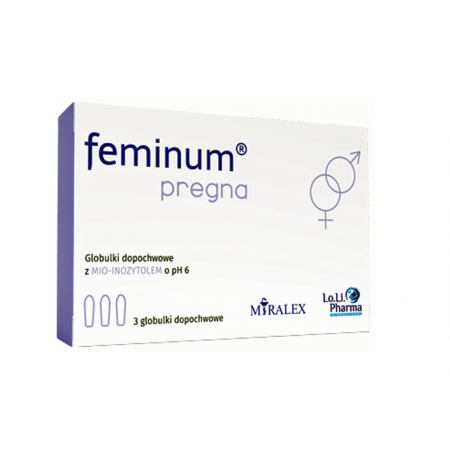 Feminum Pregna globulki dopochwowe - 3 glob.