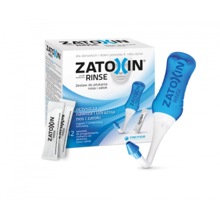 Zatoxin Rinse Zestaw do płukania nosa i zatok, 12 saszetek +