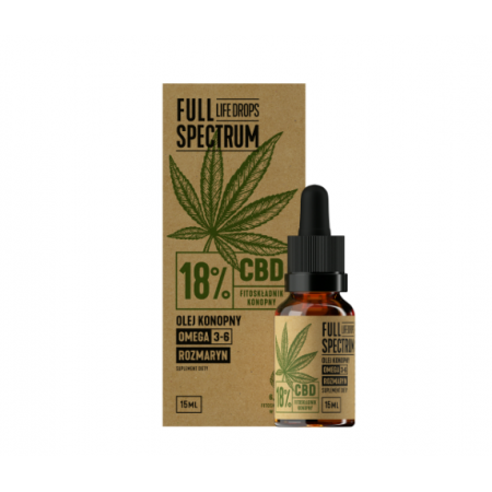 Full Spectrum Olej Konopny CBD 18% olej - 15 ml