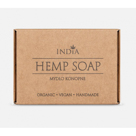 INDIA Mydło konopne w kostce - - 90 g