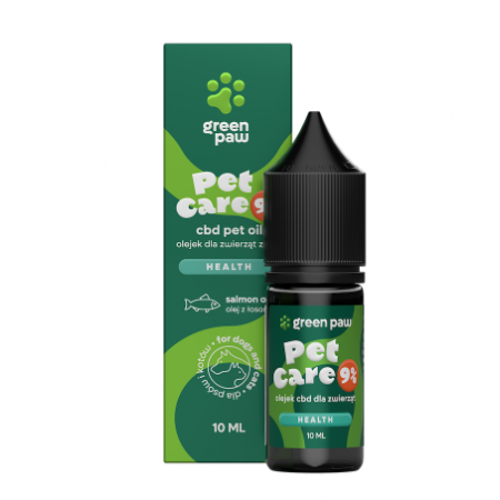 Green Paw Pet Care 9% Olejek dla zwierząt z CBD - - 10 ml