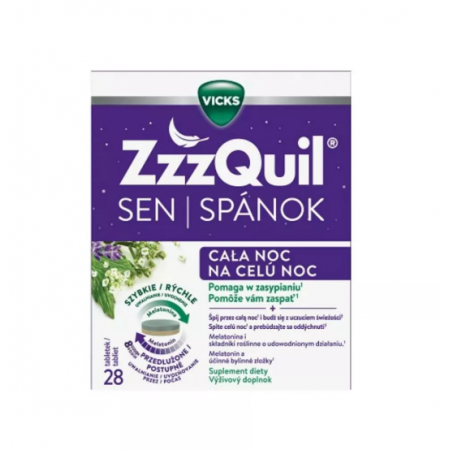 ZzzQuil Sen Cała Noc tabletki o przedłużonym uwalnianiu - 28