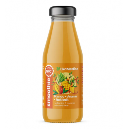 Smoothie o smaku mango-ananas-rokitnik 250ml