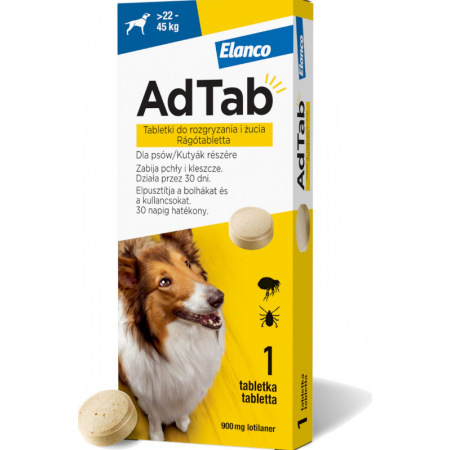 AdTAb 900mg psy 22-45kg 1tabletka