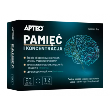 Pamięć I Koncentracja Apteo tabletki - 60 tabl.