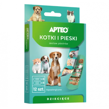 Apteo Care Plastry dla dzieci psy/koty - - 12 szt.