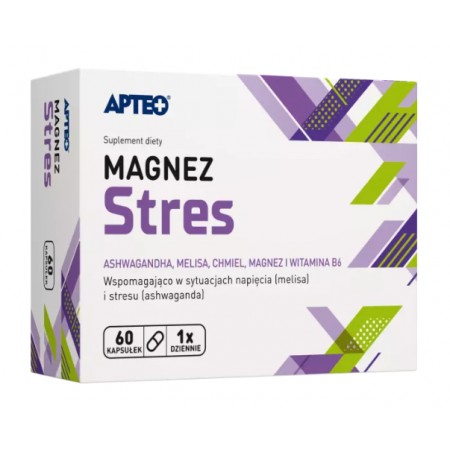 Magnez Stres Apteo kapsułki - 60 kaps.
