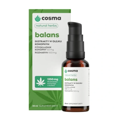 Cosma Cannabis Balans Natural Herbs krople - 30 ml