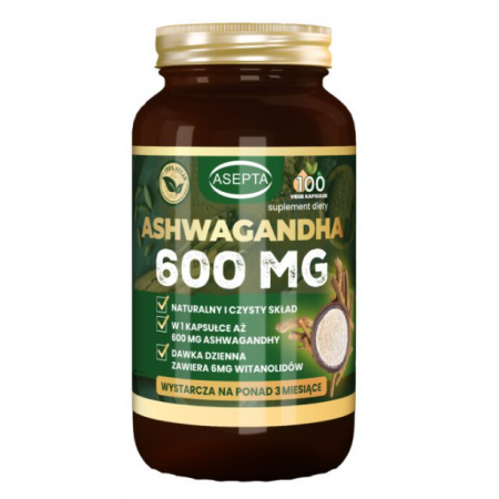 Ashwagandha kapsułki - 100 kaps.