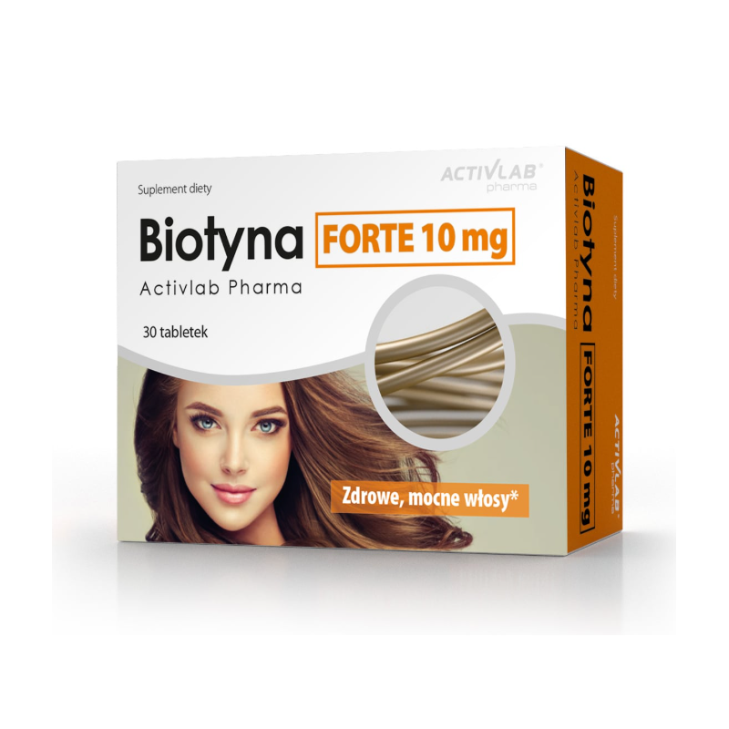 Biotyna Forte 10mg Activlab Pharma 30 tabletek Biotyna Forte biotyna10mg Activlab Pharma 30 tabletek