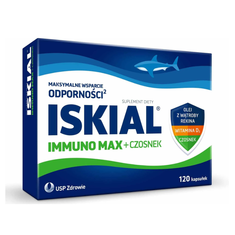 Iskial immuno MAX + Czosnek, 120 kapsułek Iskial immuno MAX + Czosnek, 120 kapsułek