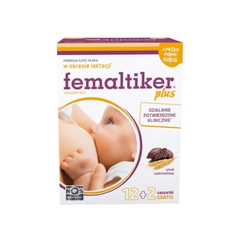 Femaltiker Plus smak czekoladowy saszetka - 14 sasz. Femaltiker Plus smak czekoladowy saszetka - 14 sasz.