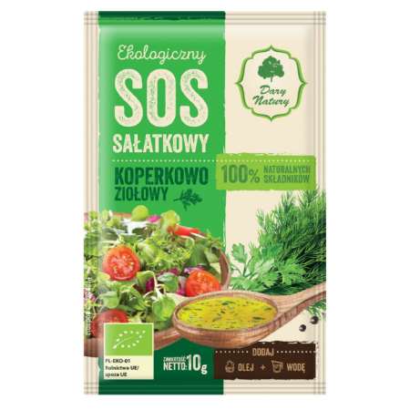 Dary Natury sos sałatkowy koperkowo-ziołowy 10 g Dary Natury sos sałatkowy koperkowo-ziołowy 10 g_2
