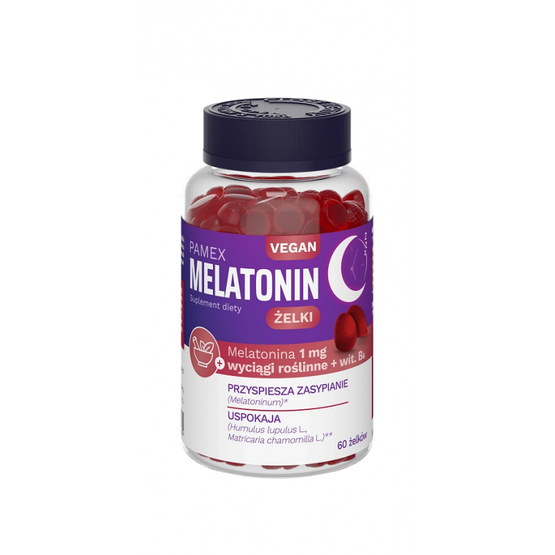 Melatonin Pamex Żelki 60 sztuk Melatonin Pamex Żelki 60 sztuk