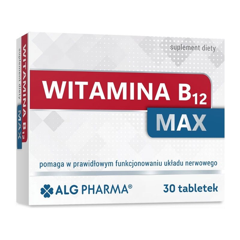 ALG Pharma Witamina B12 Max 30 tabletek ALG Pharma Witamina B12 Max 30 tabletek